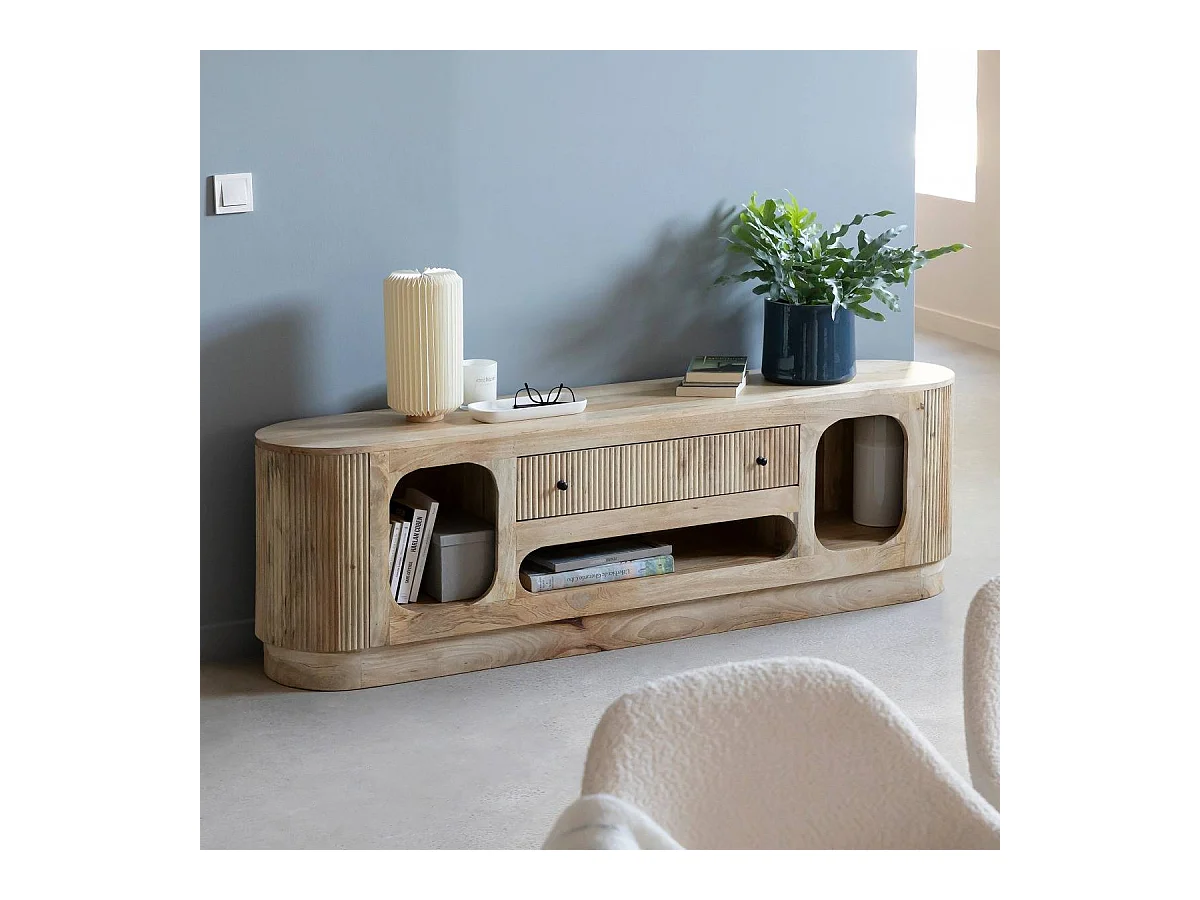 Mueble de TV en madera de mango Amara