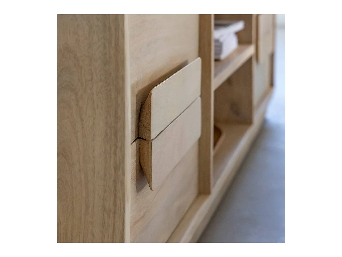 Meuble TV en bois de manguier Lioris