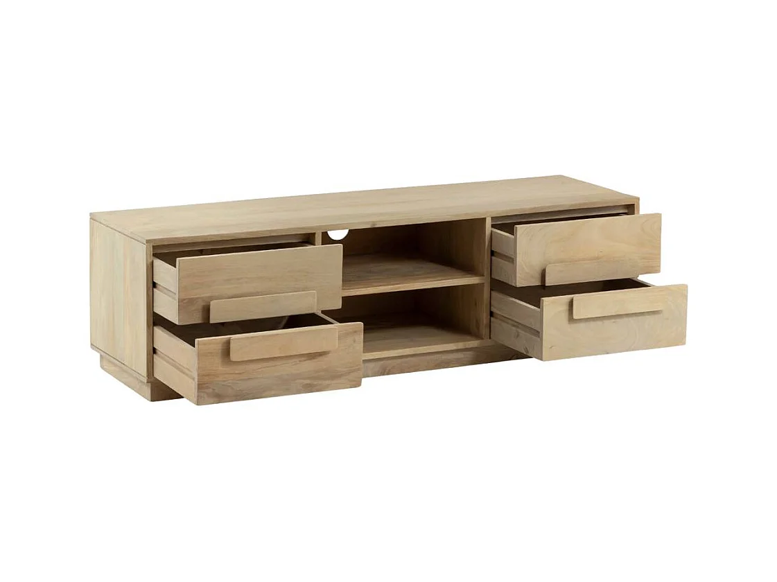 Meuble TV en bois de manguier Lioris