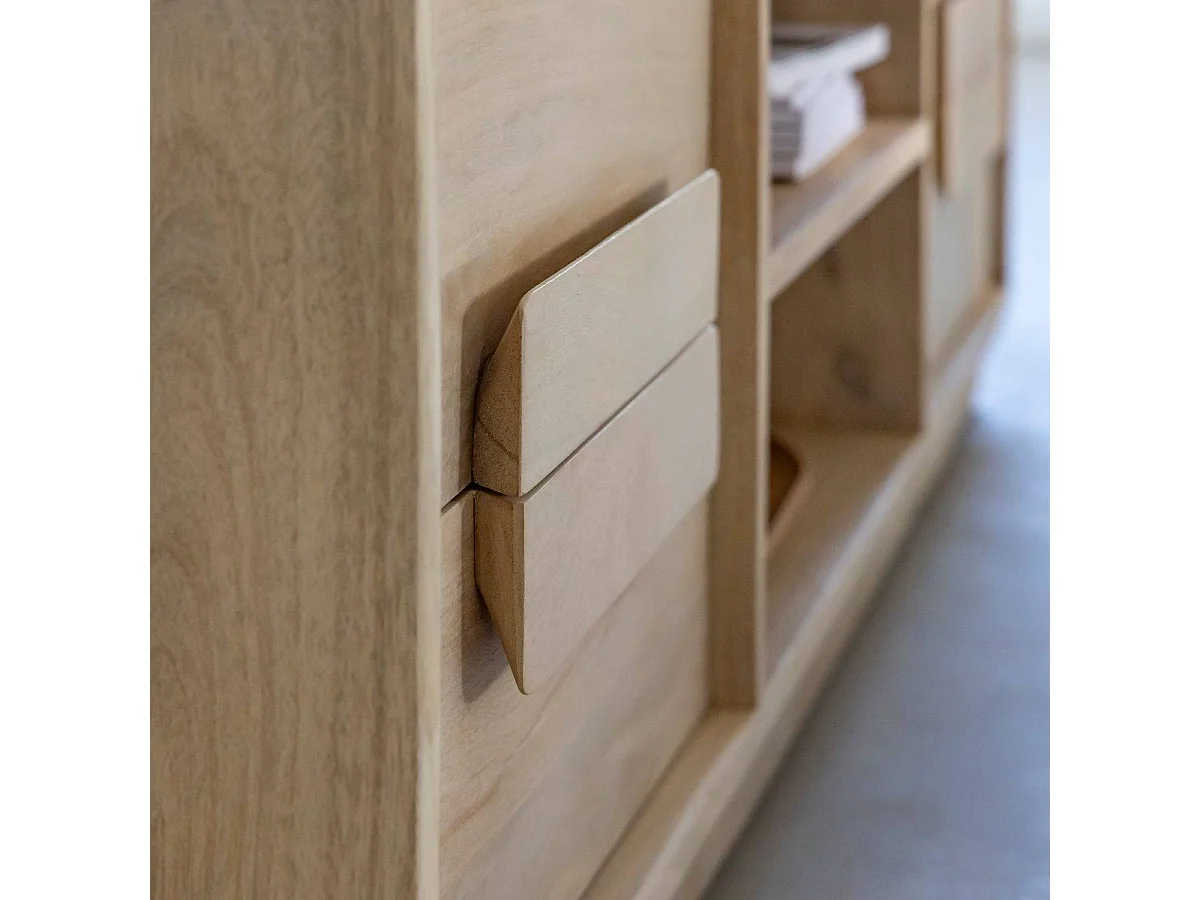 Meuble TV en bois de manguier Lioris