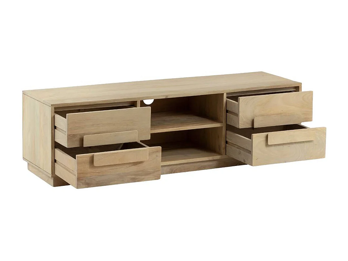 Meuble TV en bois de manguier Lioris