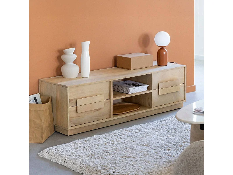 Mueble de TV en madera de mango Lioris