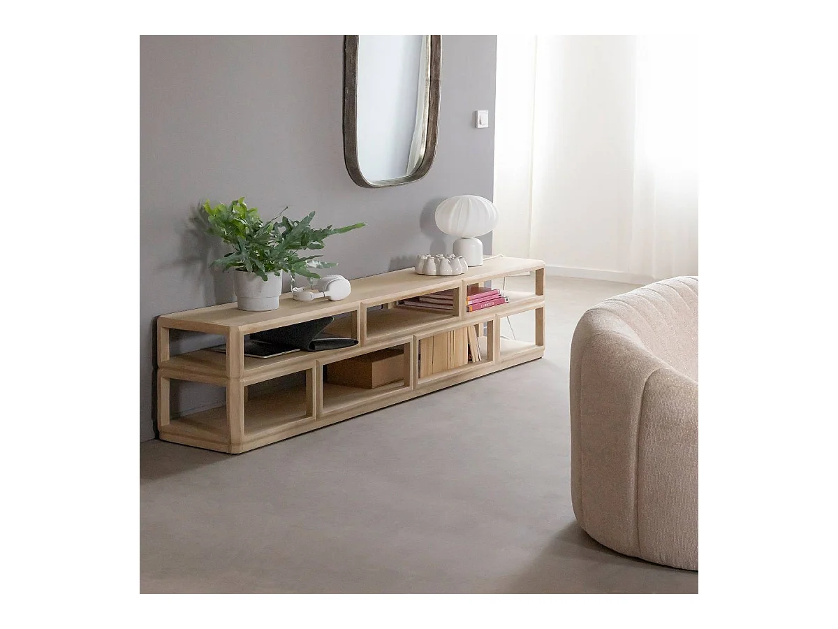 Meuble TV en bois de manguier Adela