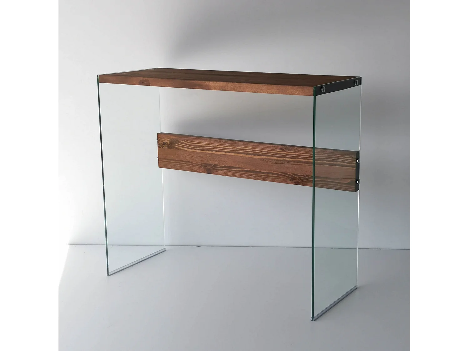 Consola Niagara cristal color madera color color nogal