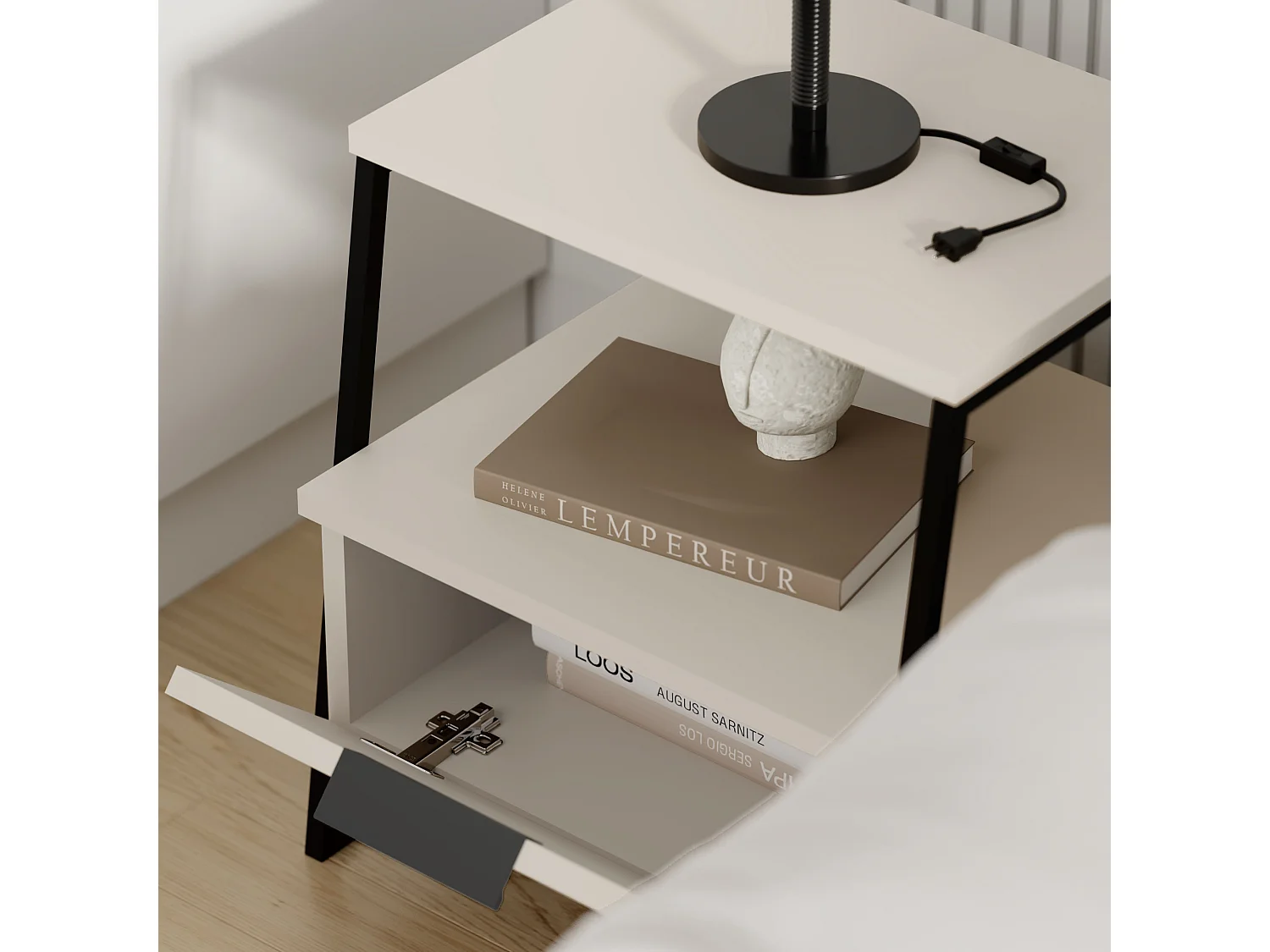 Decortie Pal Table de nuit moderne polyvalente Grès