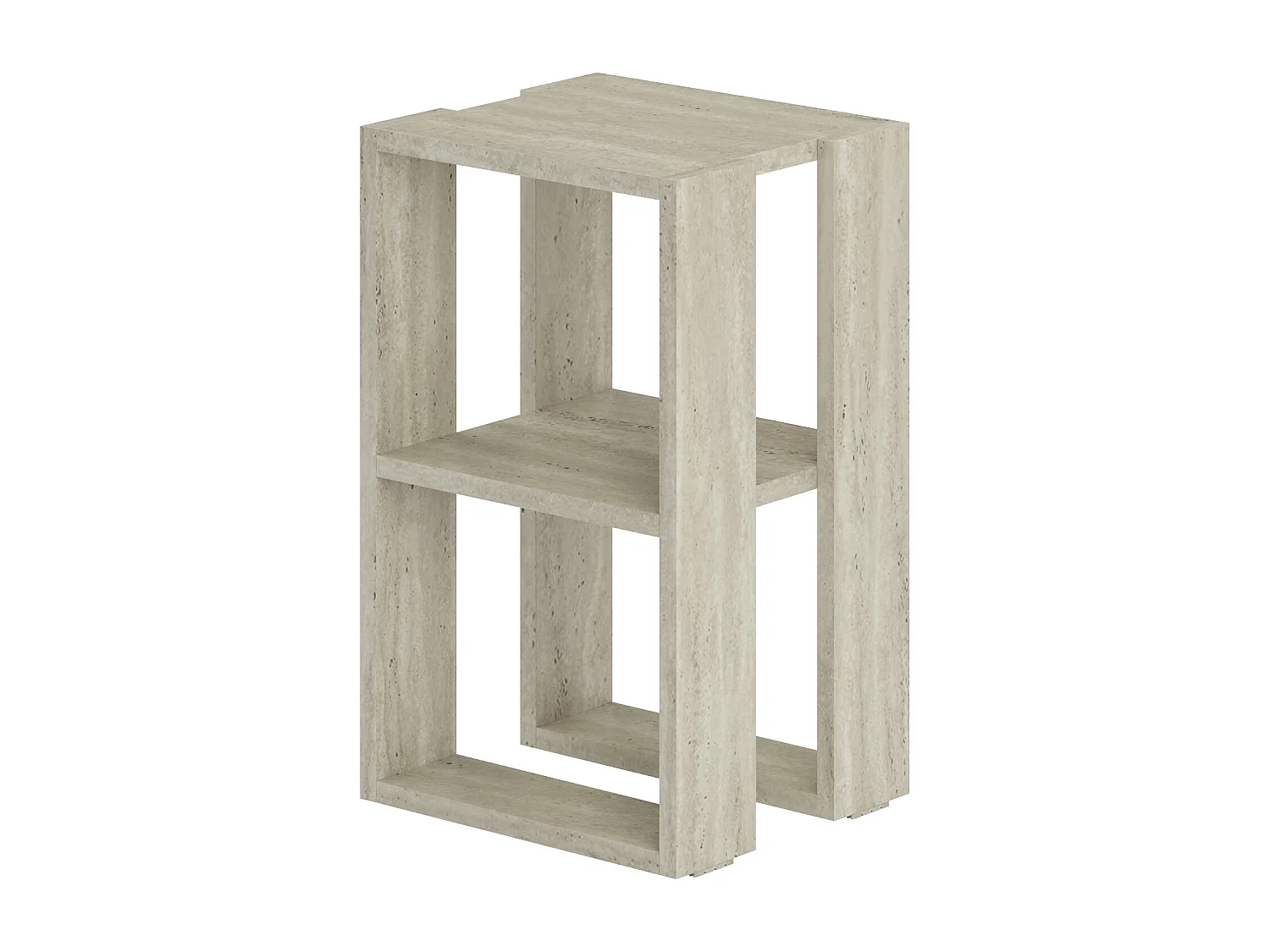 Decortie Lonie Table de chevet moderne Travertin 34cm Largeur Mobilier de chambre à coucher