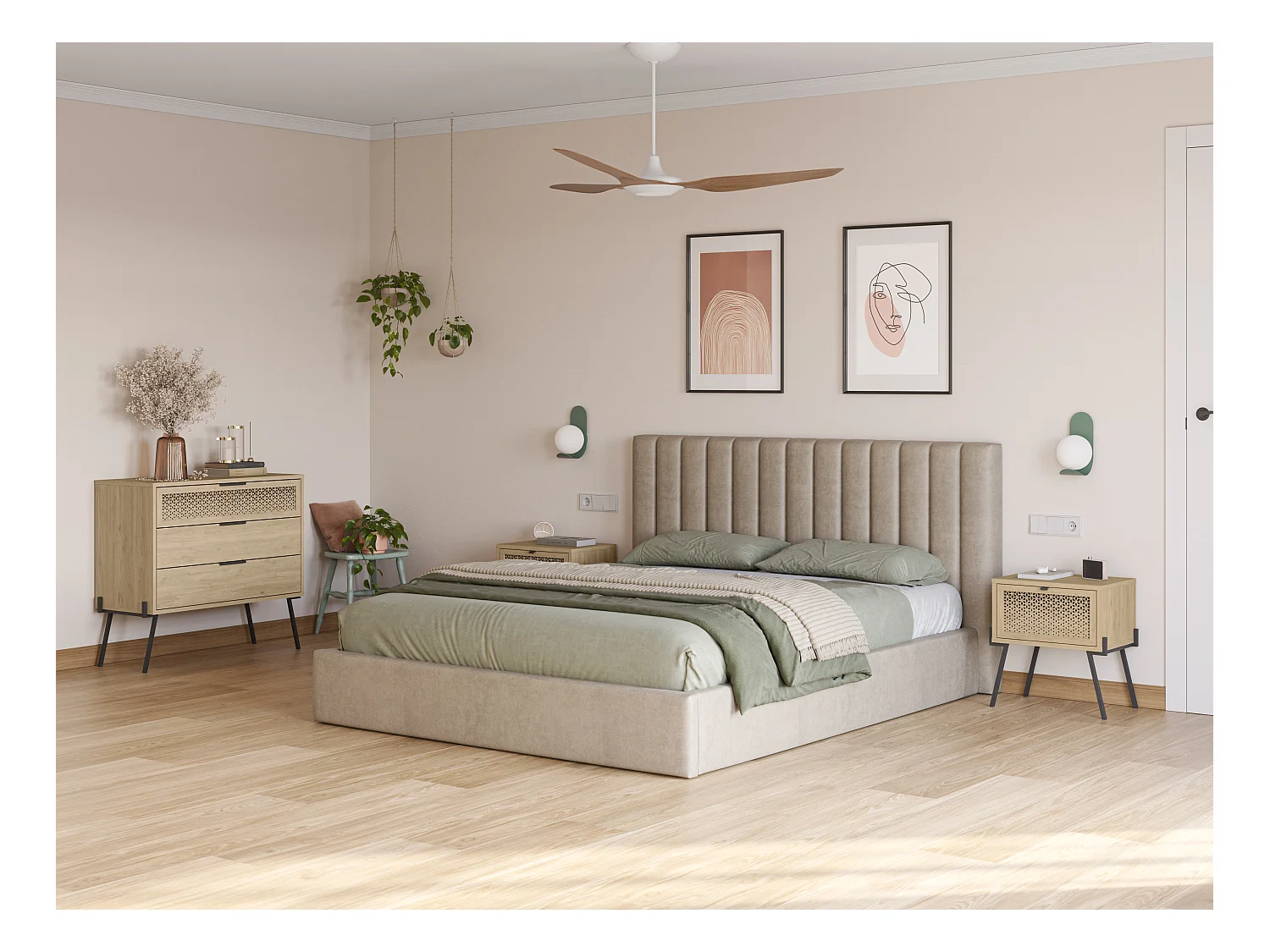 Decortie Table de chevet moderne naïve à rabat découpé au laser avec poignée et pieds en métal minimaliste Meuble de rangement Table de nuit 48.2(L)cm