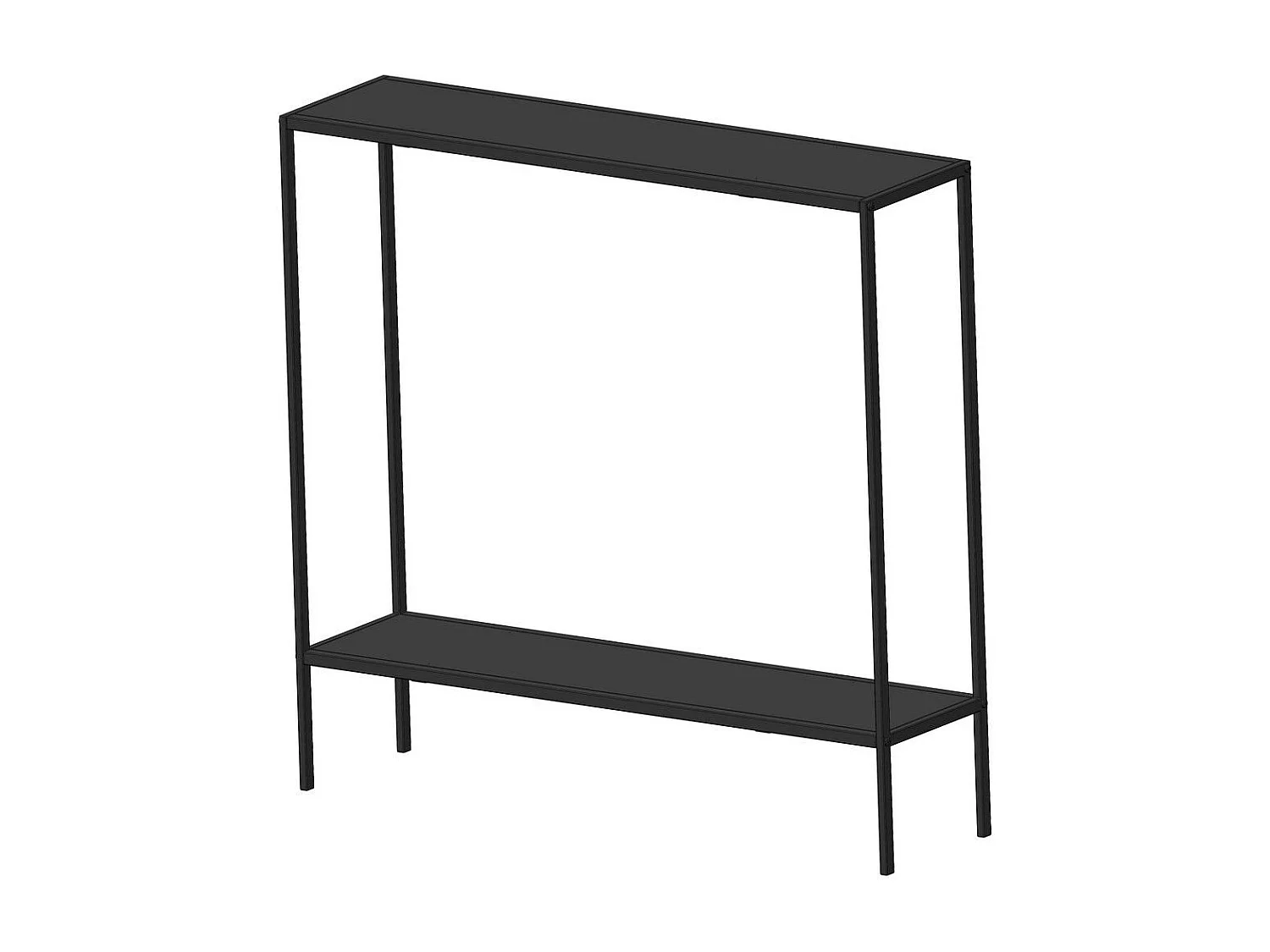 Consola de entrada Küba Negro 83x78x21