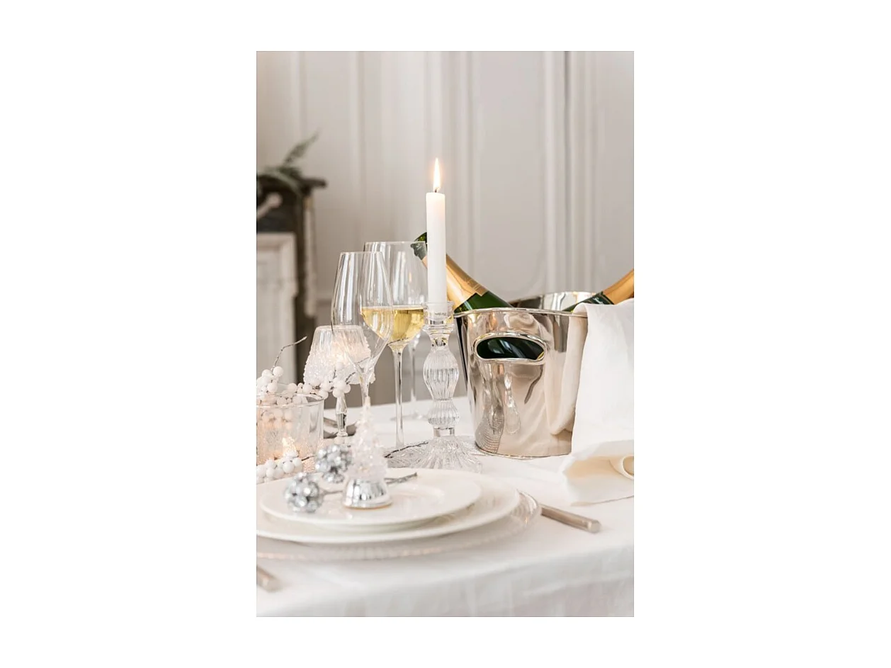 lámpara de araña de vidrio transparente 9x9x20 cm