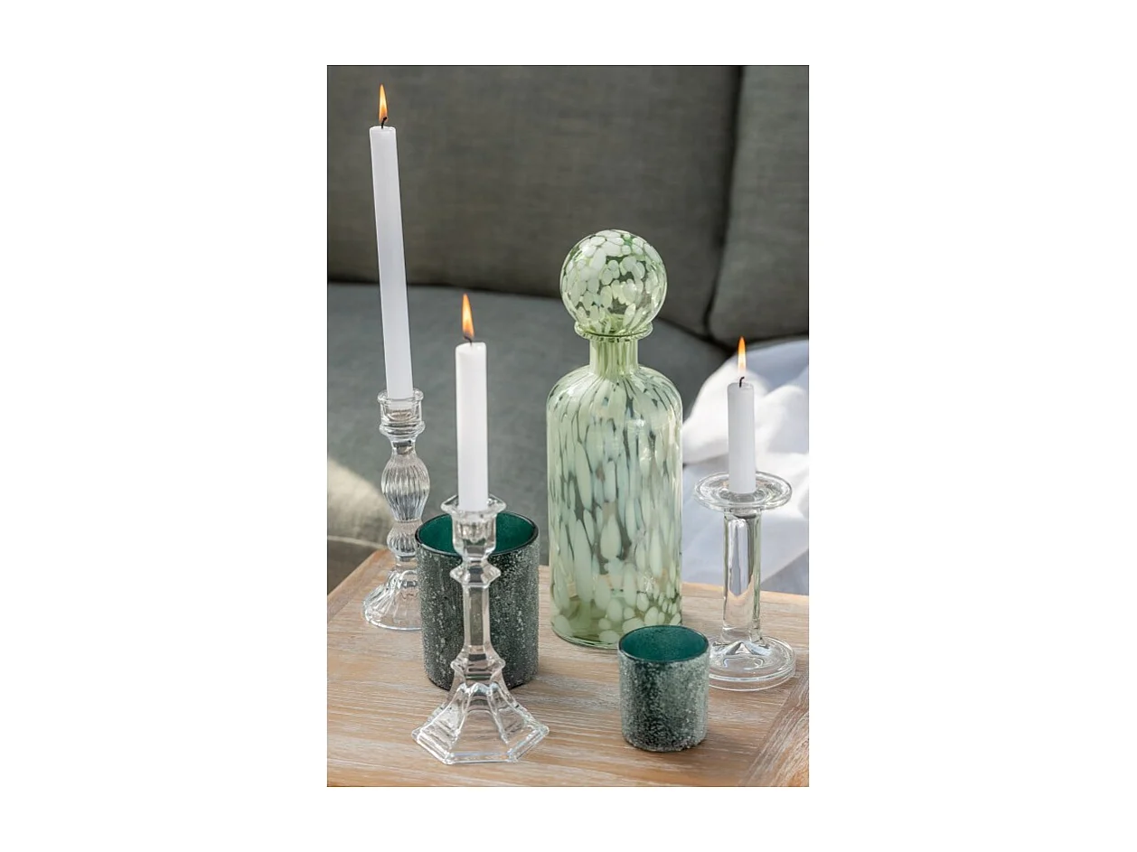 lámpara de araña de vidrio transparente 9x9x20 cm