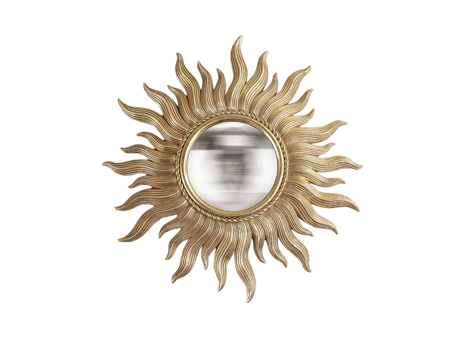 Miroir convexe soleil doré 26cm