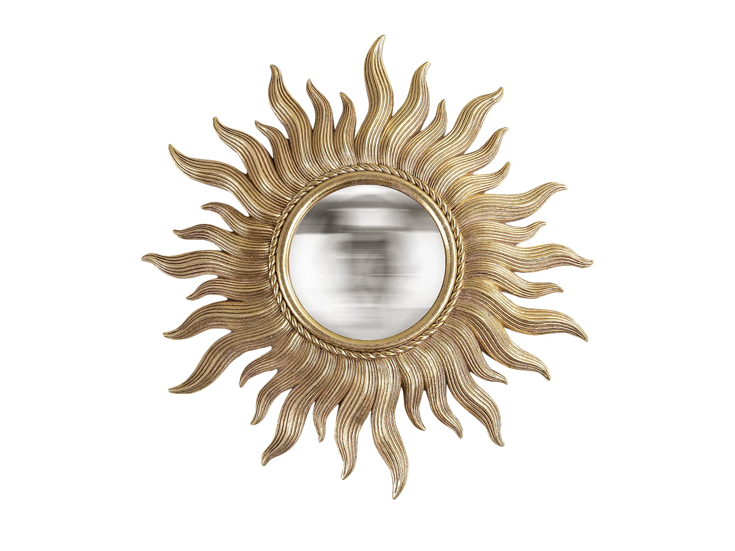 Miroir convexe soleil doré 26cm