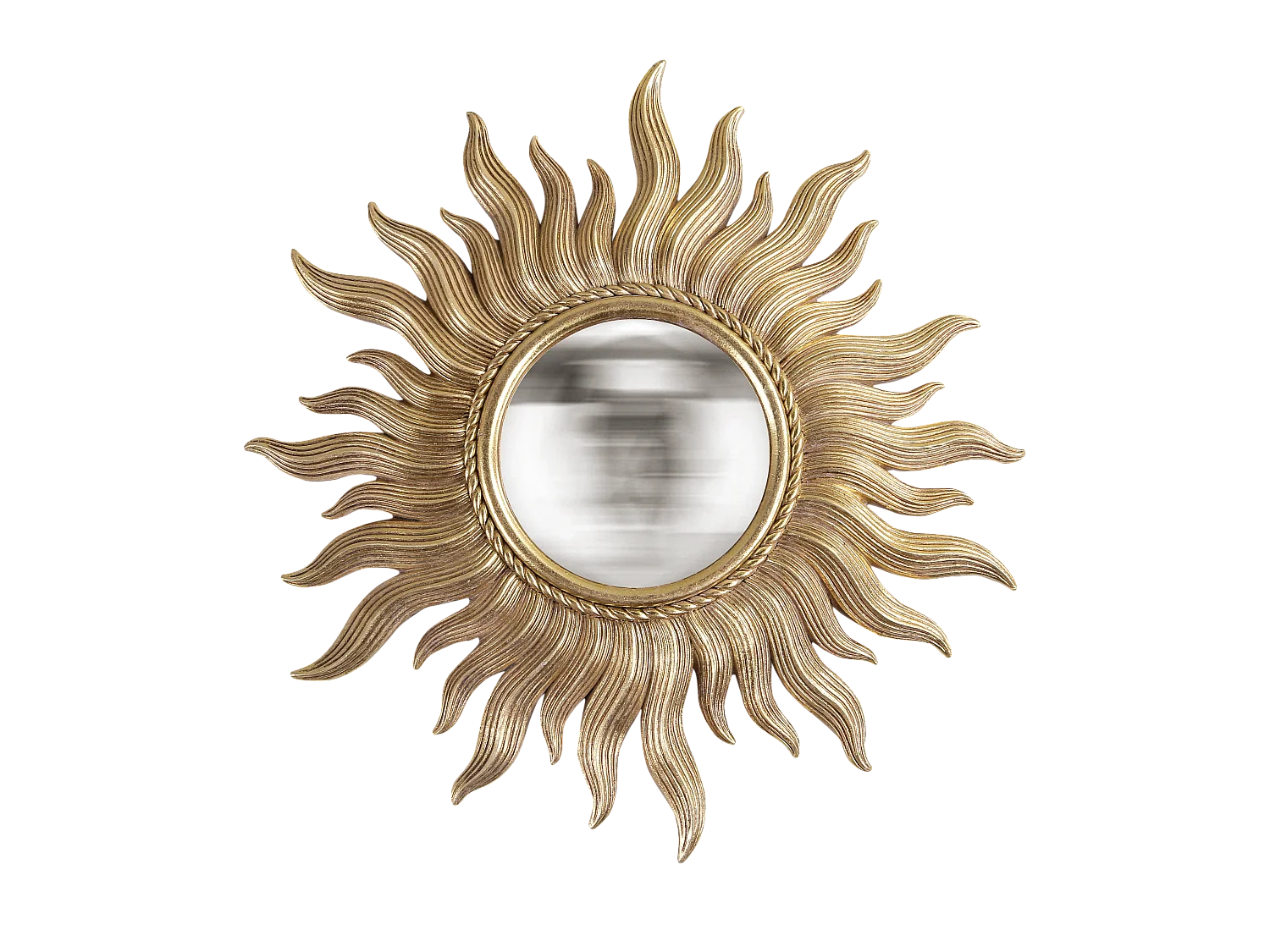 Miroir convexe soleil doré 26cm