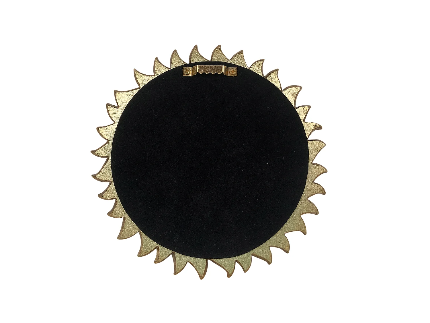 Miroir soleil doré 18cm