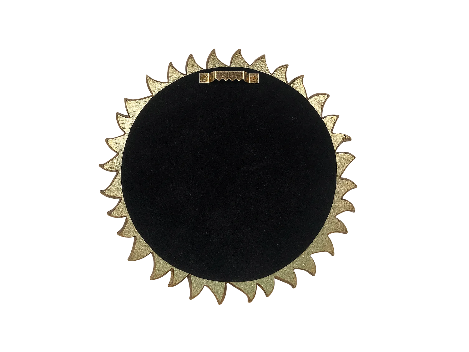Miroir soleil doré 18cm