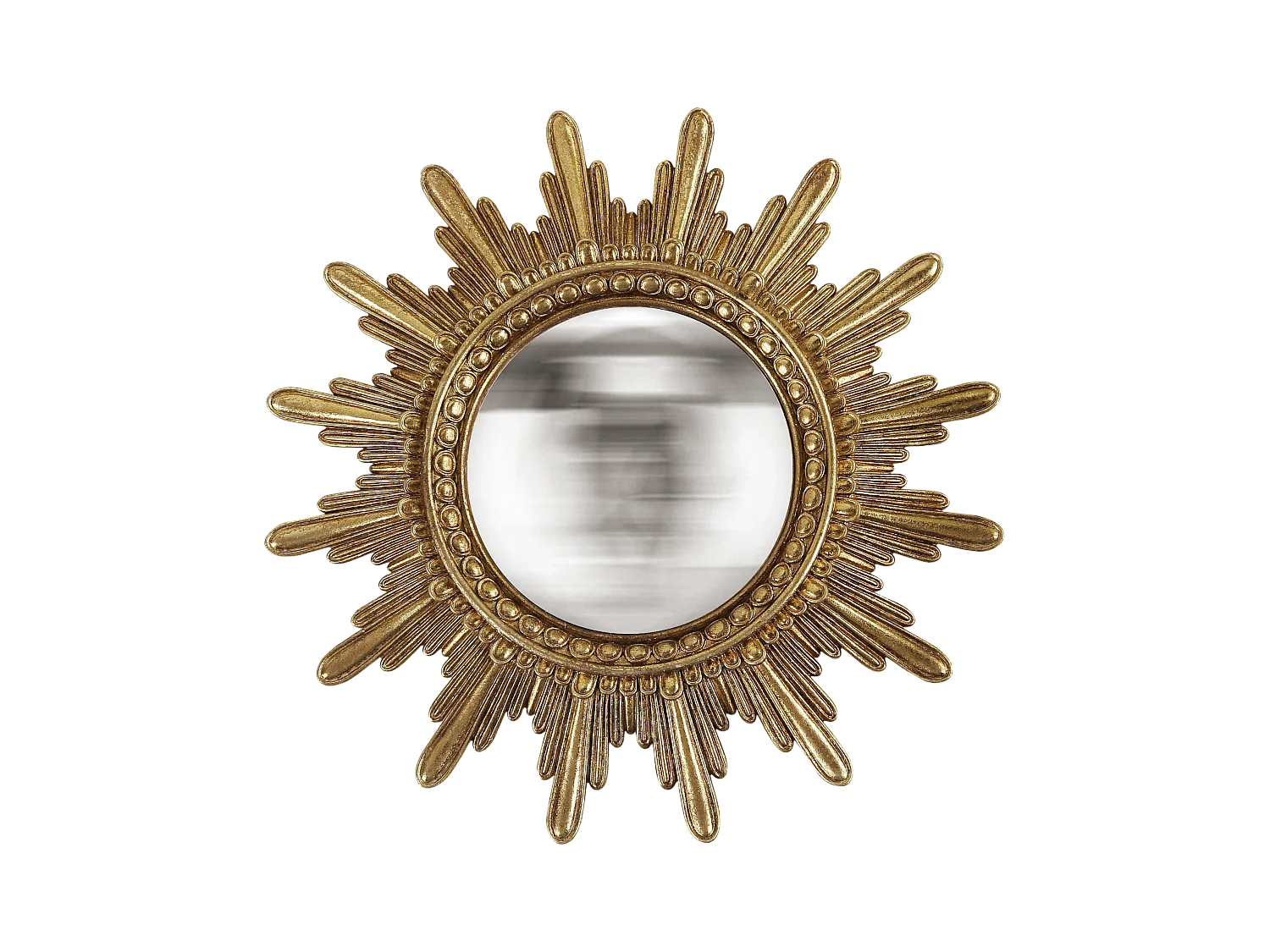Miroir convexe soleil doré 20.3cm