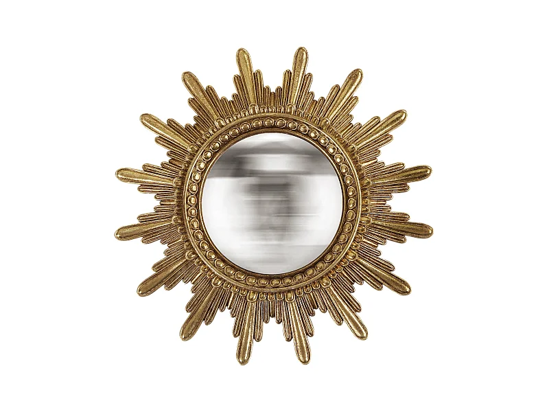 Miroir convexe soleil doré 20.3cm