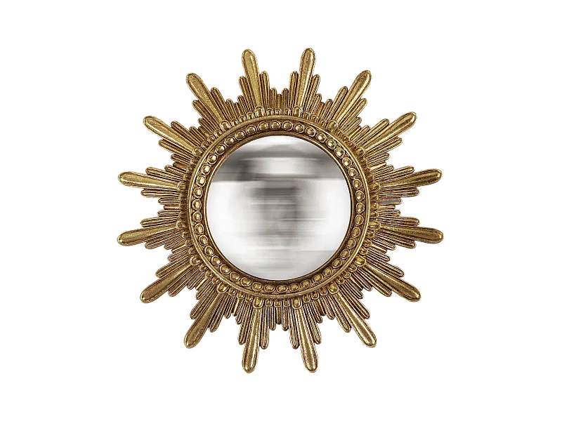 Miroir convexe soleil doré 20.3cm