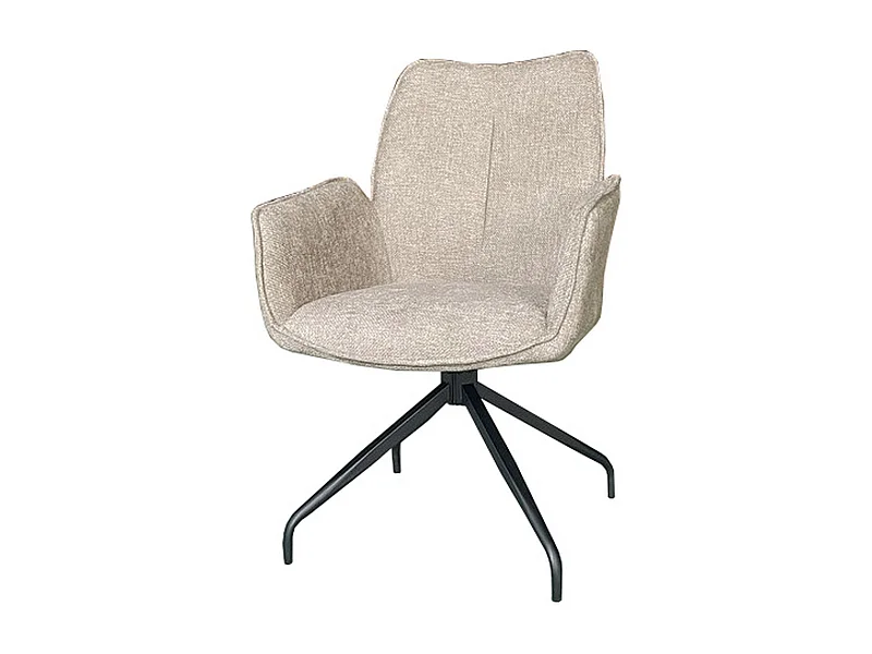 Set van 2 Stoelen Liz, Duifgrijs, 55x65x91 cm, Seven Design