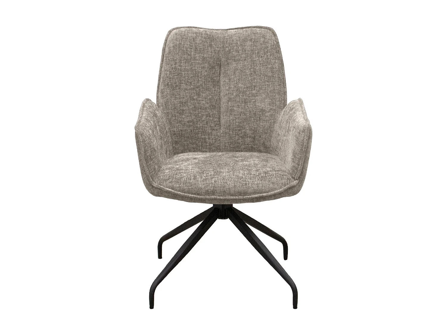 Set di 2 Sedie Liz, Tortora, 55x65x91 cm, Seven Design