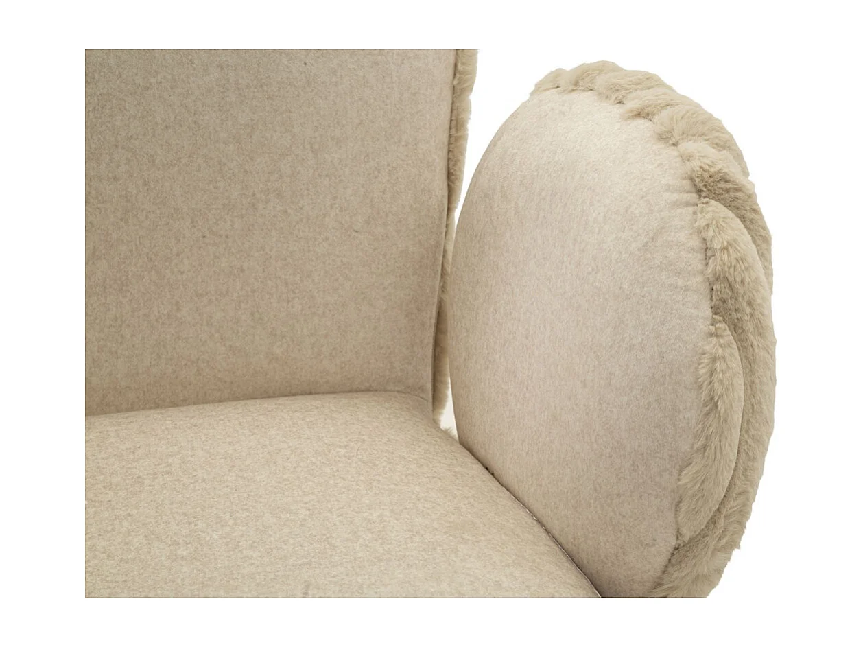 Lot de 2 Chaises MF887, Beige, 64x68x83 cm, Epikasa