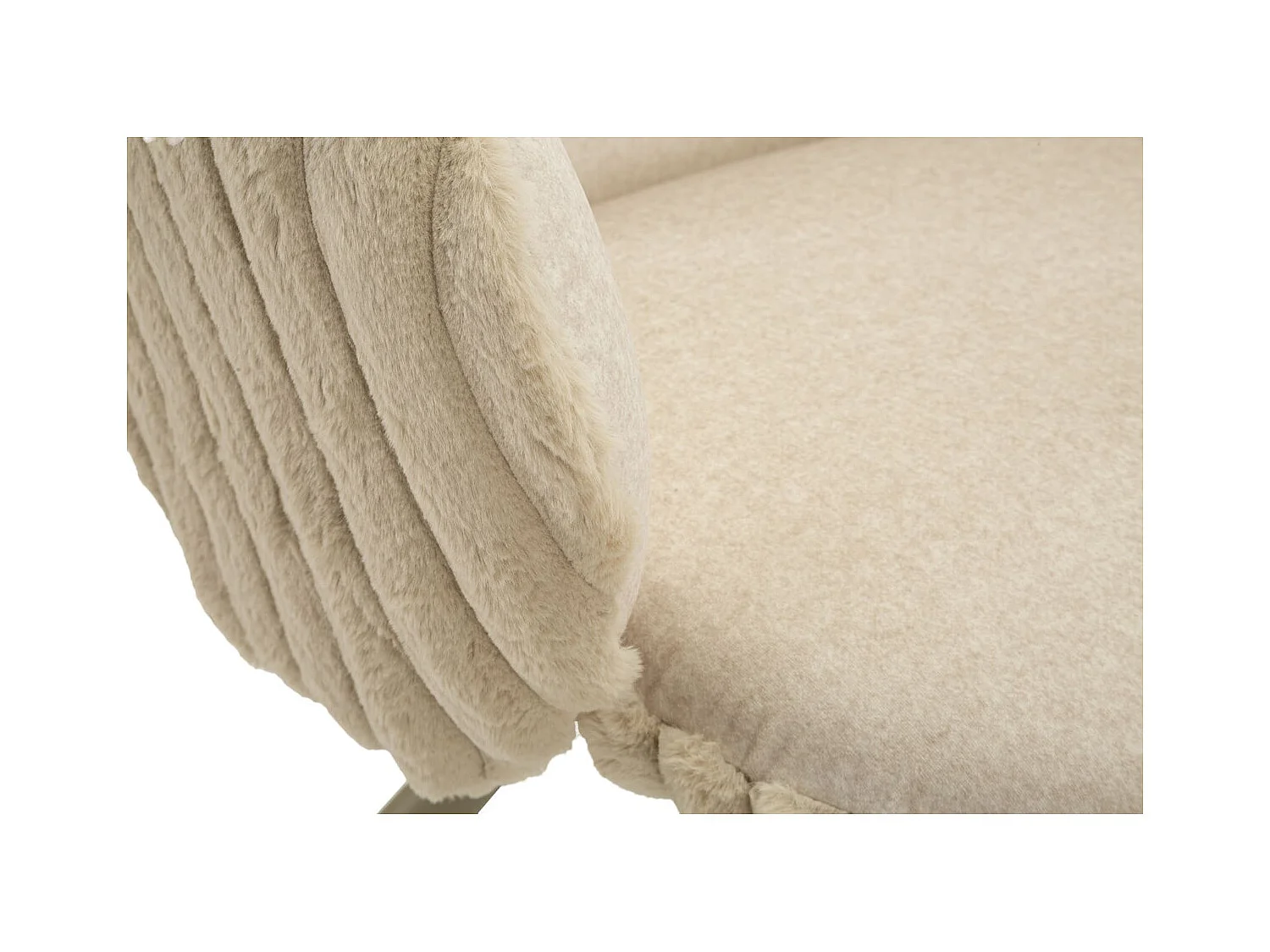 Lot de 2 Chaises MF887, Beige, 64x68x83 cm, Seven Design