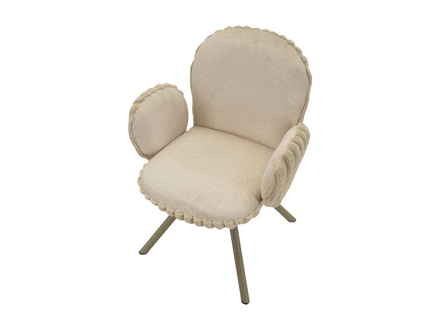 Lot de 2 Chaises MF887, Beige, 64x68x83 cm, Seven Design