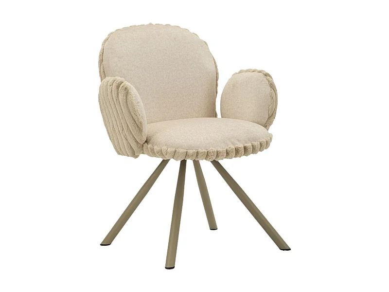 Zestaw 2 krzeseł MF887, Beżowy, 64x68x83 cm, Seven Design