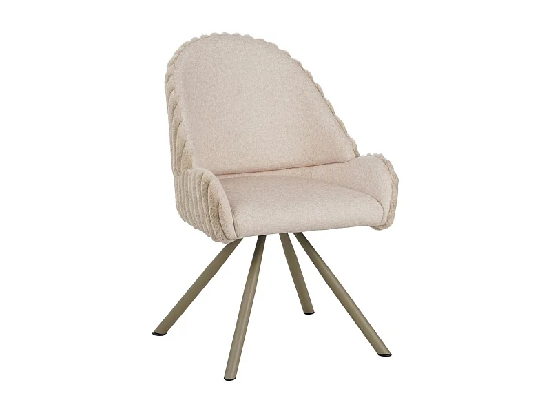 Zestaw 2 krzeseł MF885, Beżowy, 58x53x85 cm, Seven Design