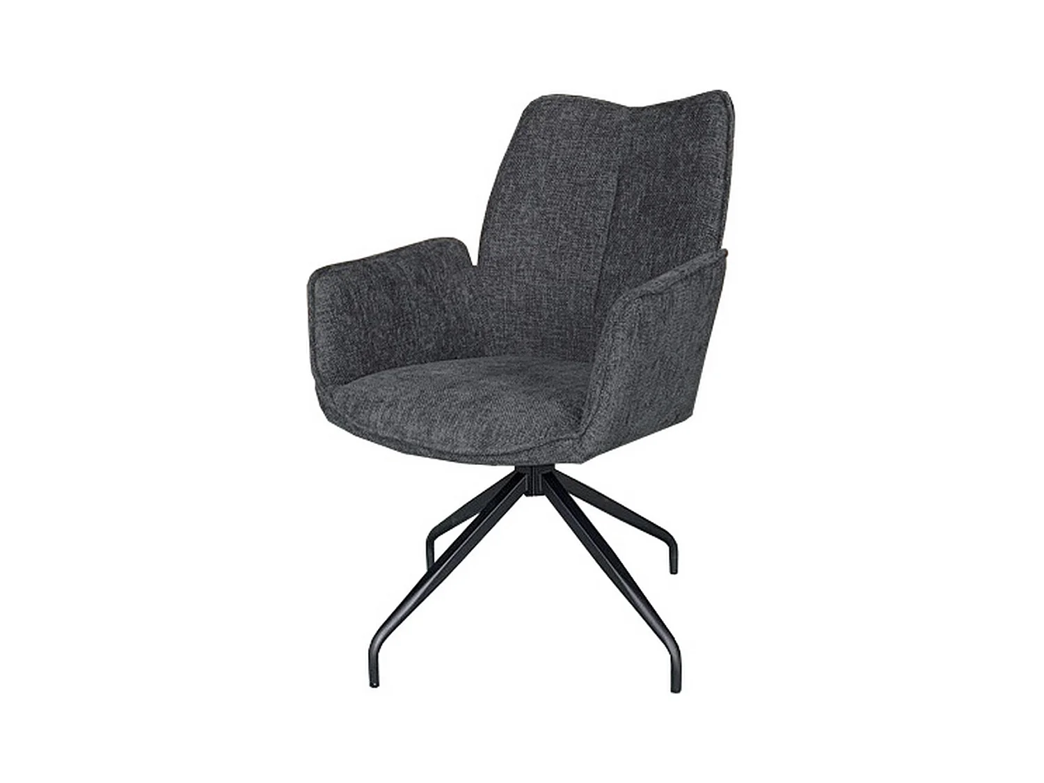 Lot de 2 Chaises Liz, Gris, 55x65x91 cm, Epikasa