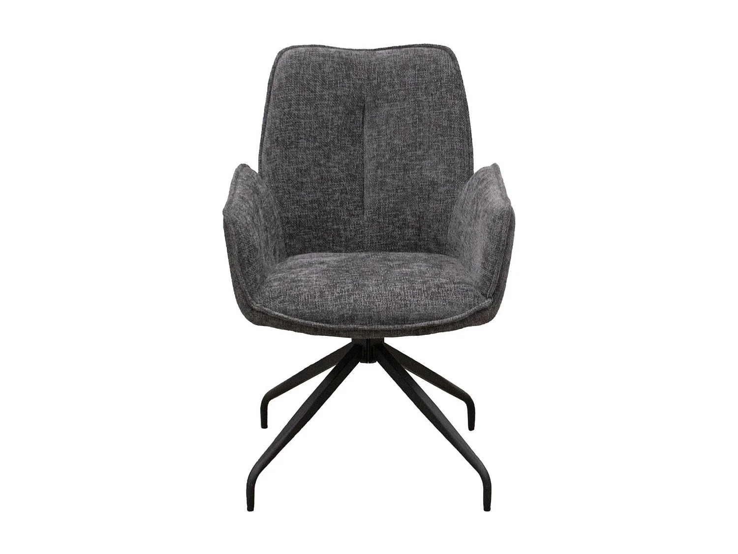 Lot de 2 Chaises Liz, Gris, 55x65x91 cm, Seven Design