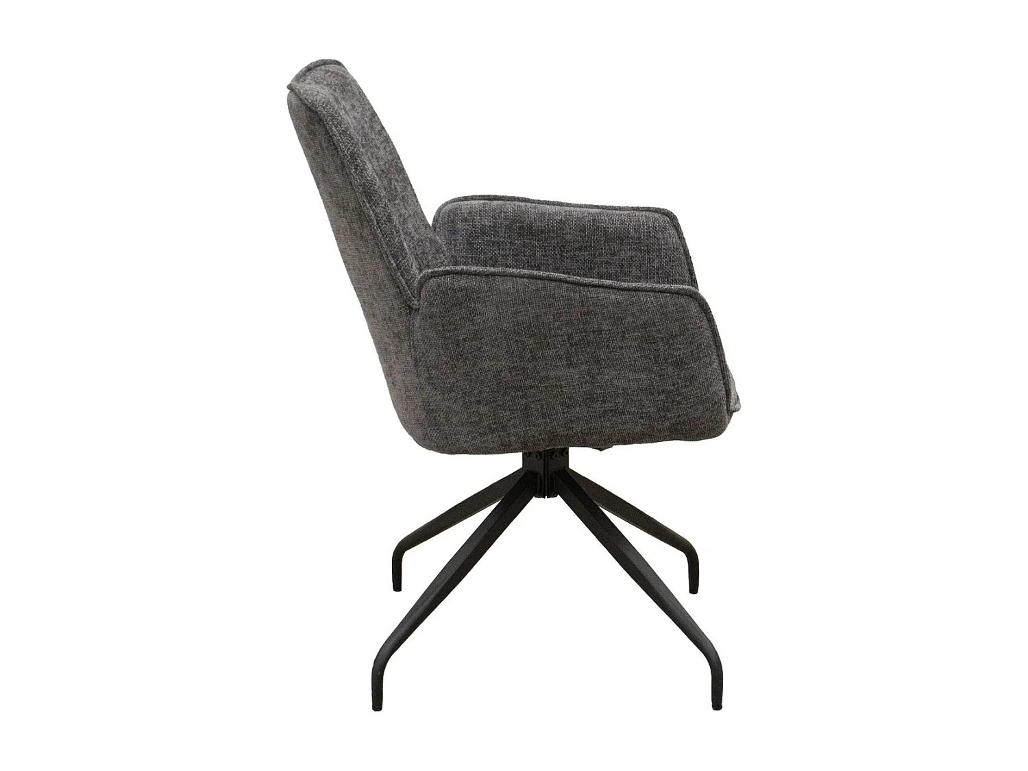 Lot de 2 Chaises Liz, Gris, 55x65x91 cm, Seven Design