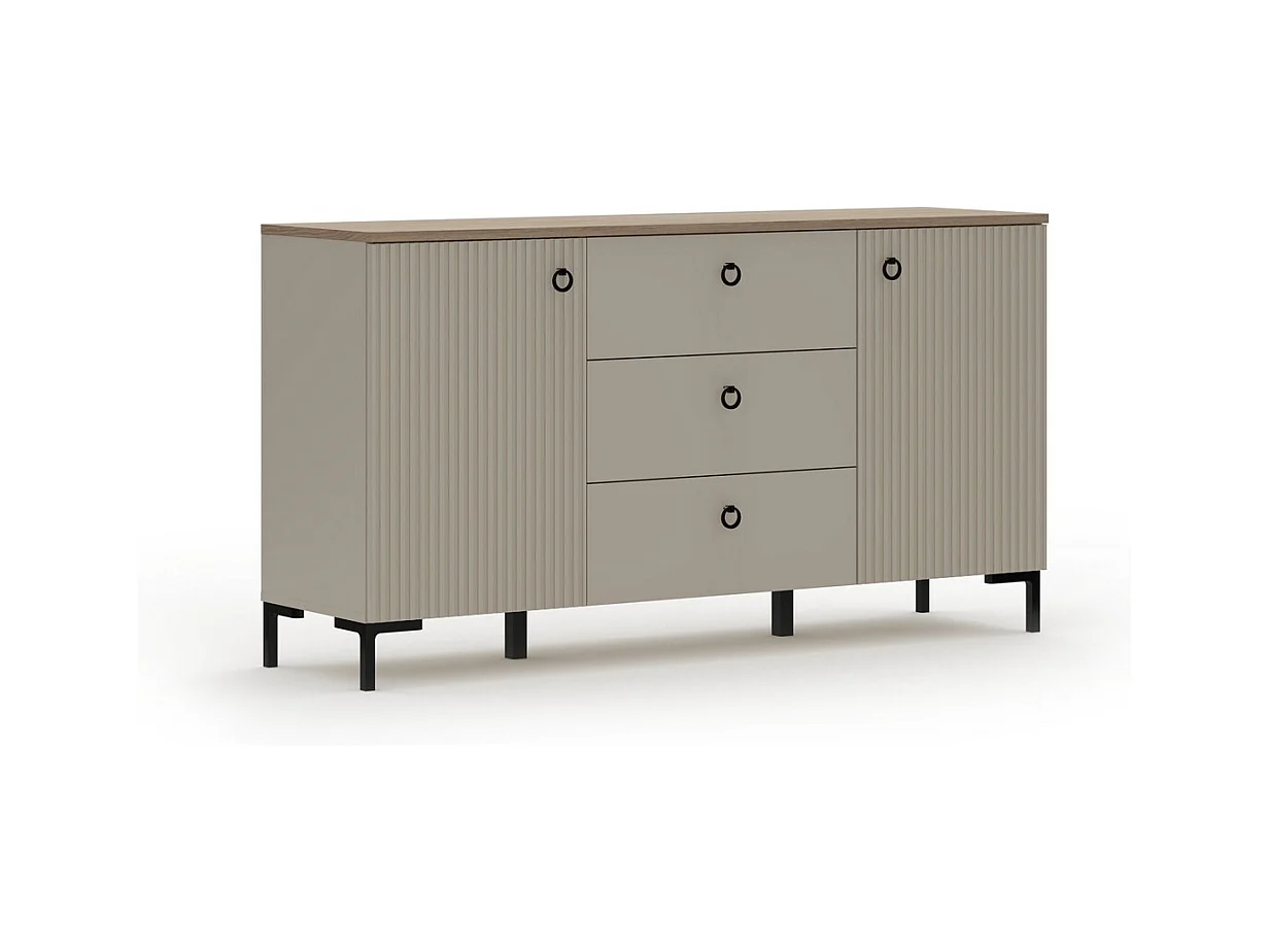 Buffet de Salon Lucrezia, Beige, 150x41x81 cm, Epikasa