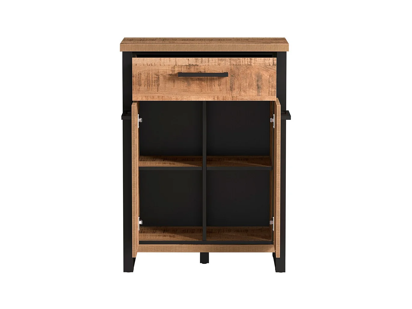 Credenza Enna, Marrone, 73x39x100 cm, Epikasa