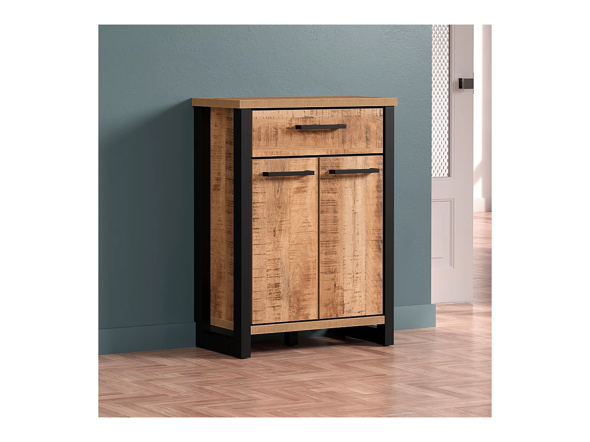 Credenza Enna, Marrone, 73x39x100 cm, Epikasa