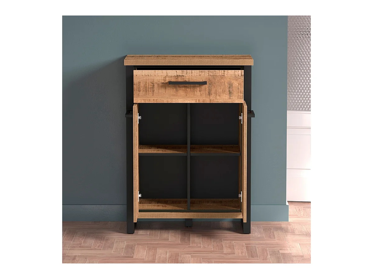 Credenza Enna, Marrone, 73x39x100 cm, Epikasa