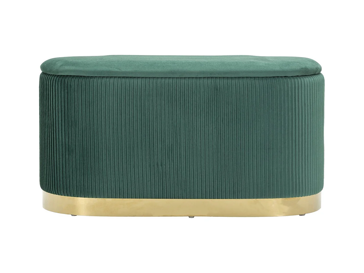 Bank met Opbergruimte MF876, Groen, 80x37x42 cm, Epikasa