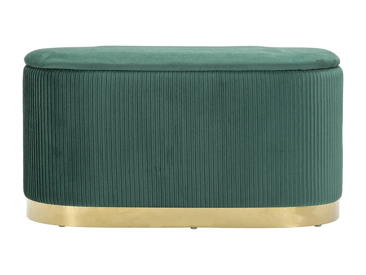 Ławka z Miejscem do Przechowywania MF876, Zielony, 80x37x42 cm, Seven Design