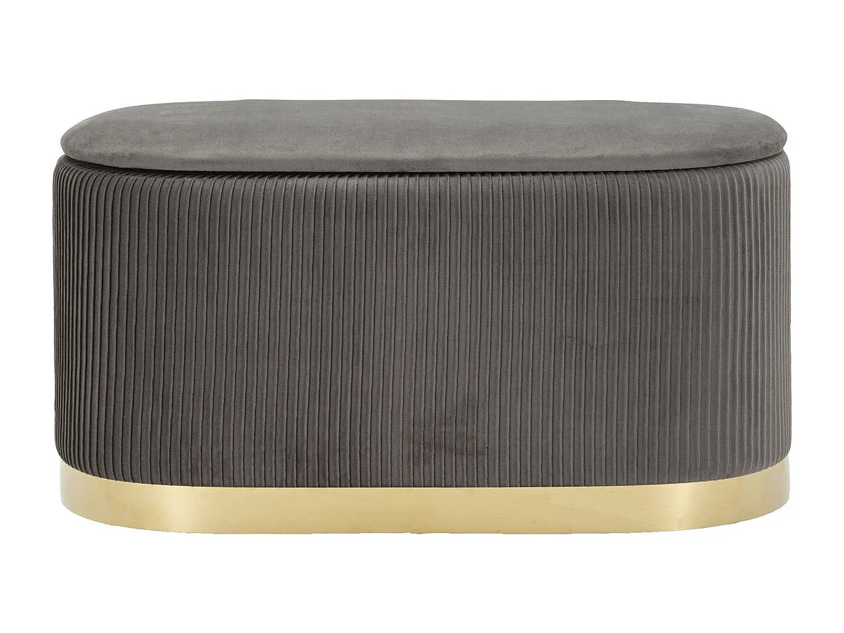 Ławka z Miejscem do Przechowywania MF875, Szary, 80x37x42 cm, Epikasa