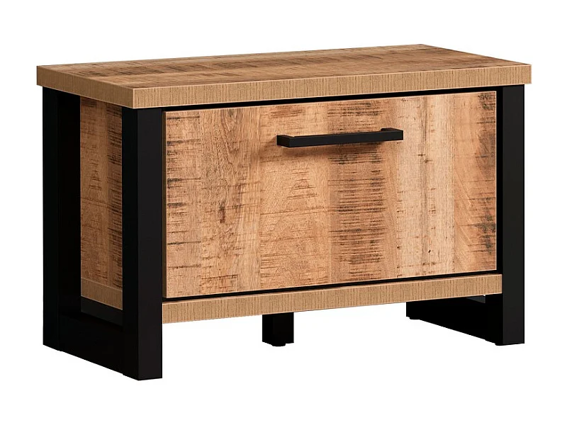 Ławka z Miejscem do Przechowywania Enna, Brązowy, 73x39x47 cm, Epikasa