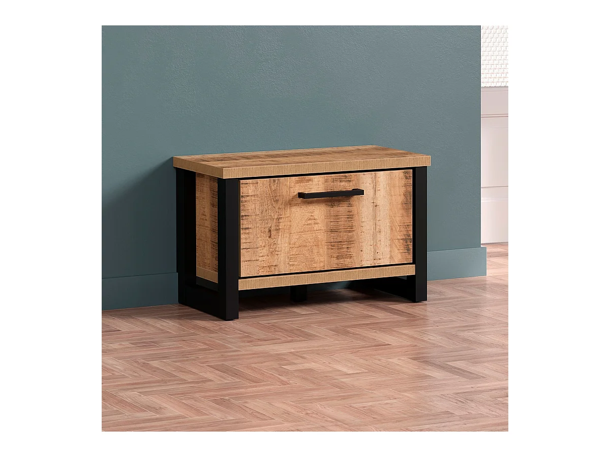 Ławka z Miejscem do Przechowywania Enna, Brązowy, 73x39x47 cm, Epikasa