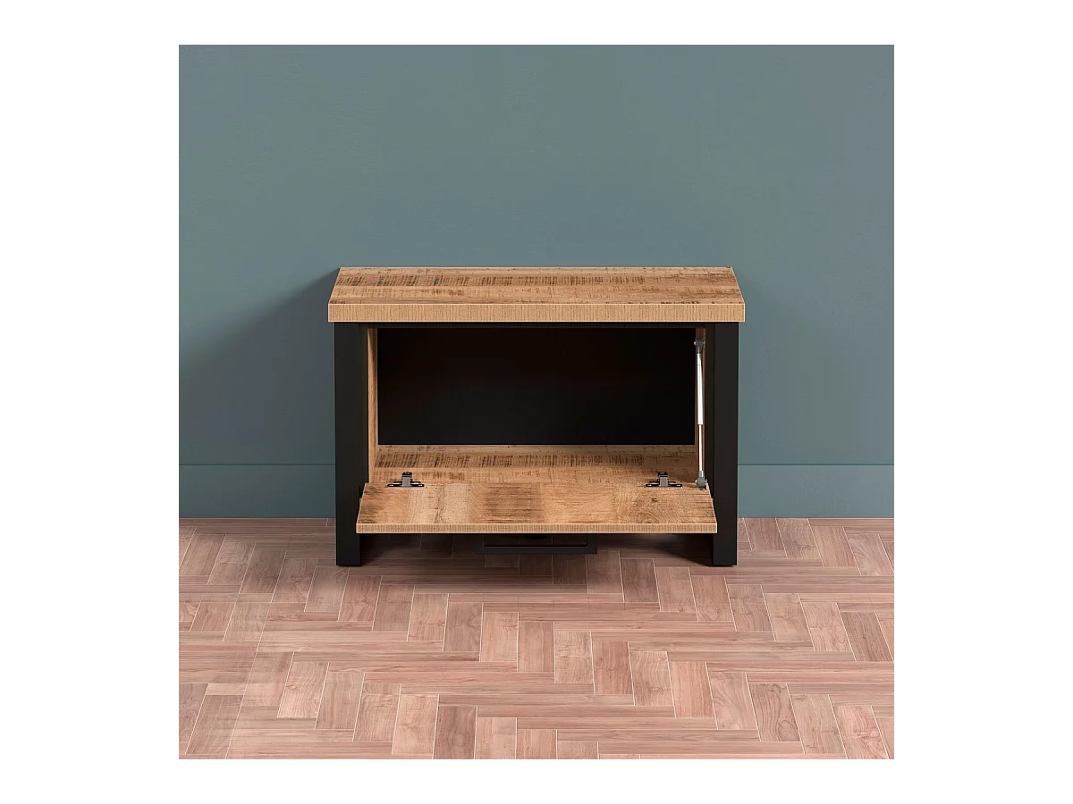 Ławka z Miejscem do Przechowywania Enna, Brązowy, 73x39x47 cm, Epikasa