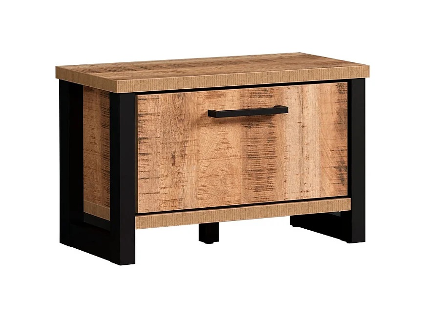 Banc avec Rangement Enna, Marron, 73x39x47 cm, Epikasa