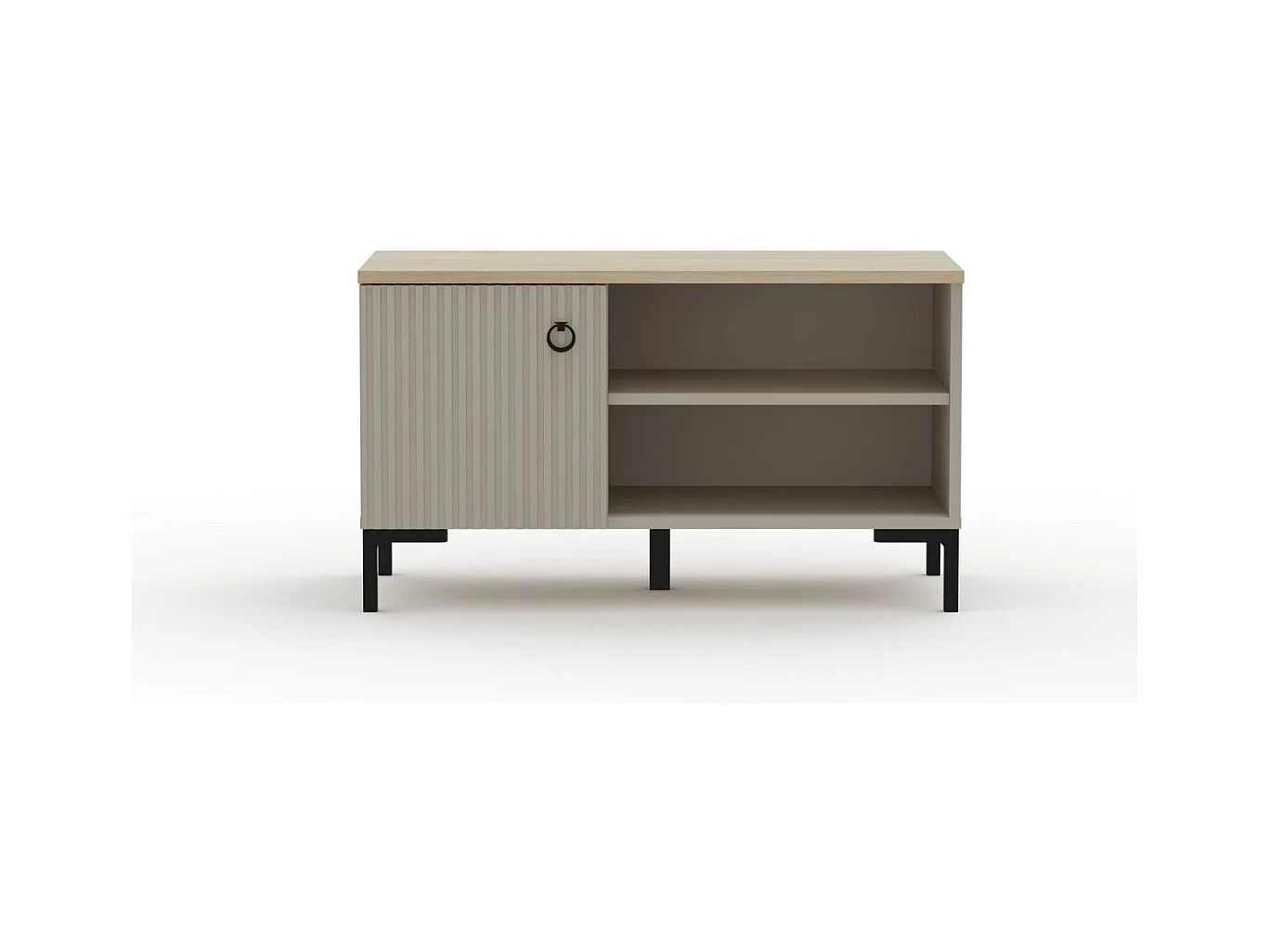 Bank met Opbergruimte Lucrezia, Beige, 85x41x49 cm, Epikasa