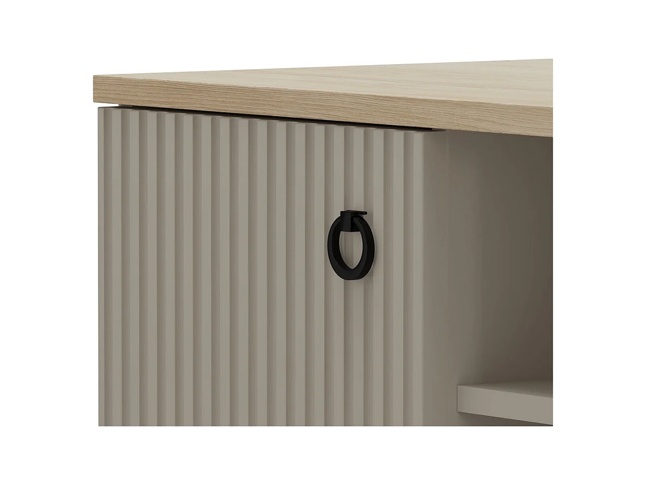 Bank met Opbergruimte Lucrezia, Beige, 85x41x49 cm, Epikasa