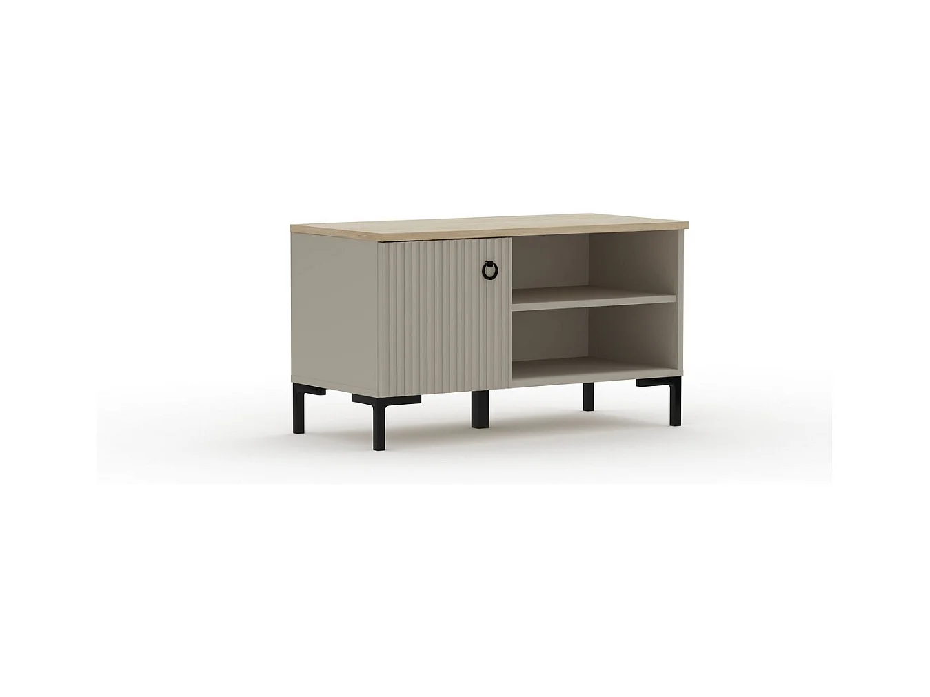 Banc avec Rangement Lucrezia, Beige, 85x41x49 cm, Epikasa