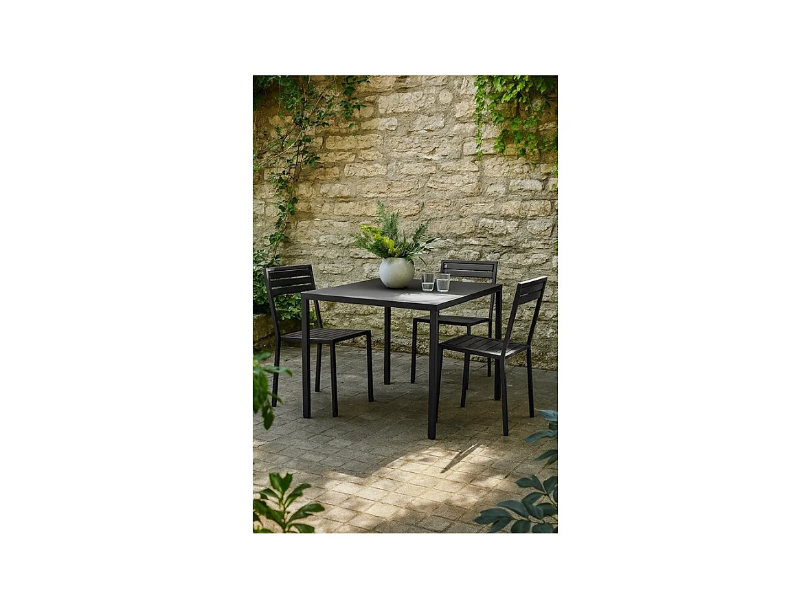 Table de jardin métal 4 places Summer