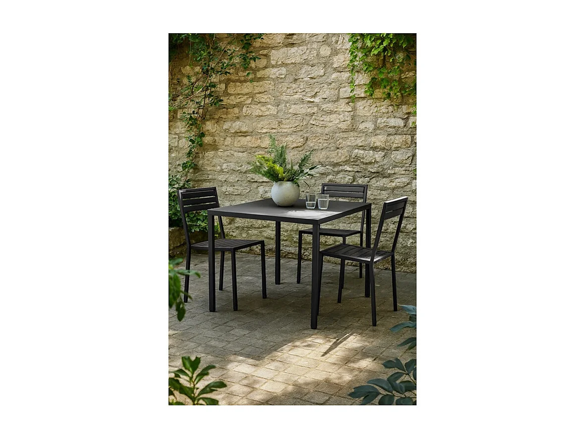 Table de jardin métal 4 places Summer