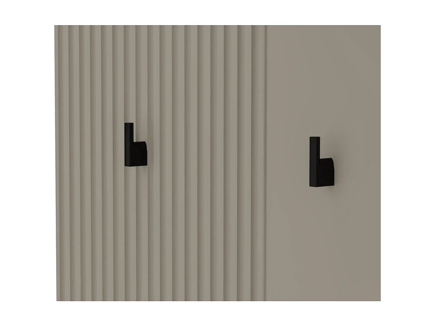 Porte-Manteau Murale Lucrezia, Beige, 85x26x133 cm, Seven Design