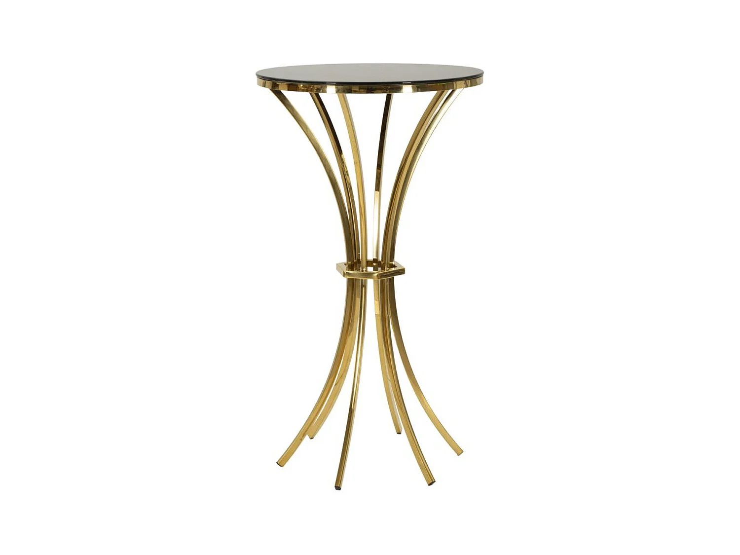Table à Manger MF878, Or, 108x108x60 cm, Epikasa